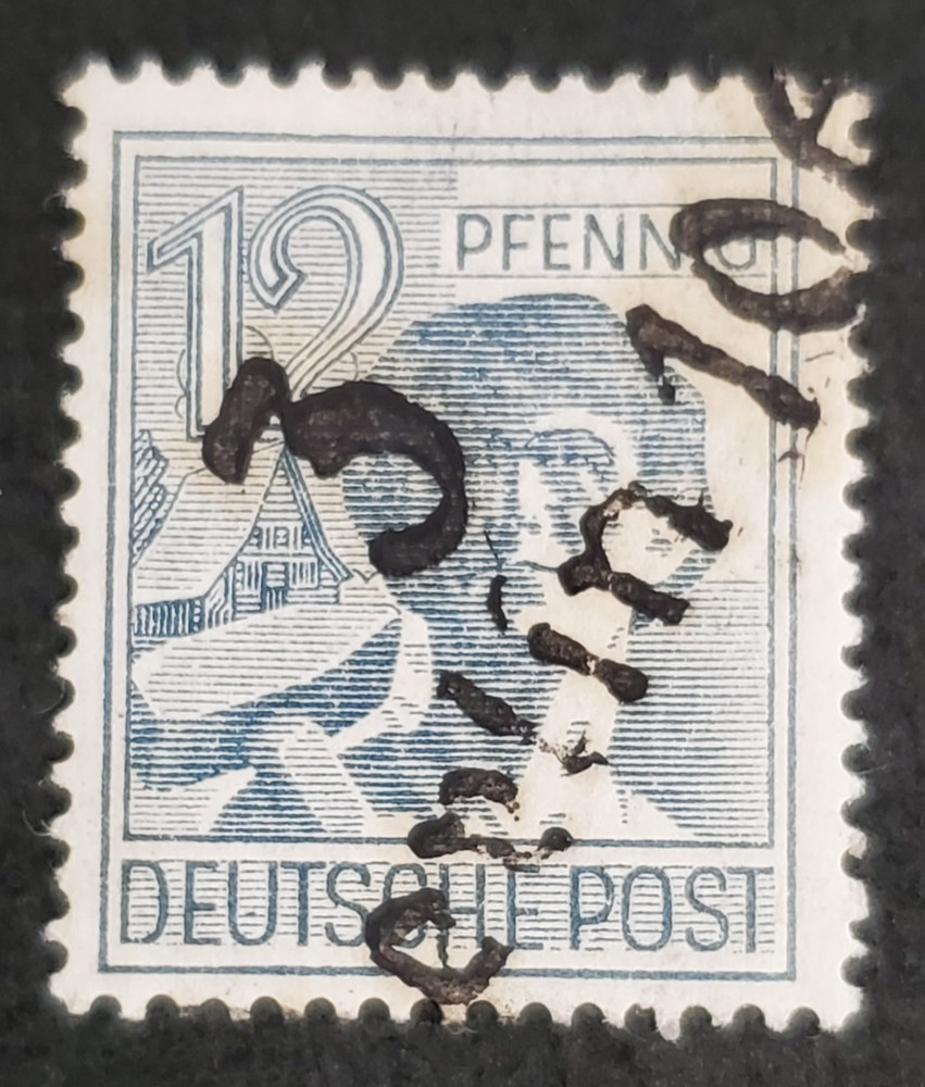 Germany, nice post WWII Handstamped issue Berlin 106