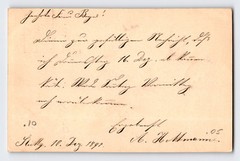 Wurttemberg 1897 3pf Postal Card Used – Z13540