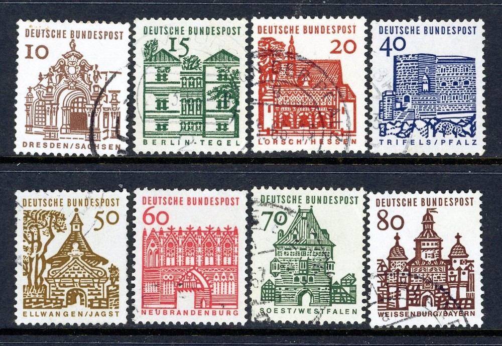 Stamps Germany, Scott # 903-912 used, complete set