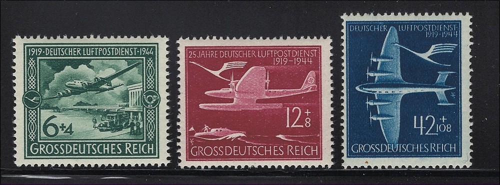 Germany Scott # B252A-B252C MH 252B MNG Airmail Anniversary Semi-Postal 1944
