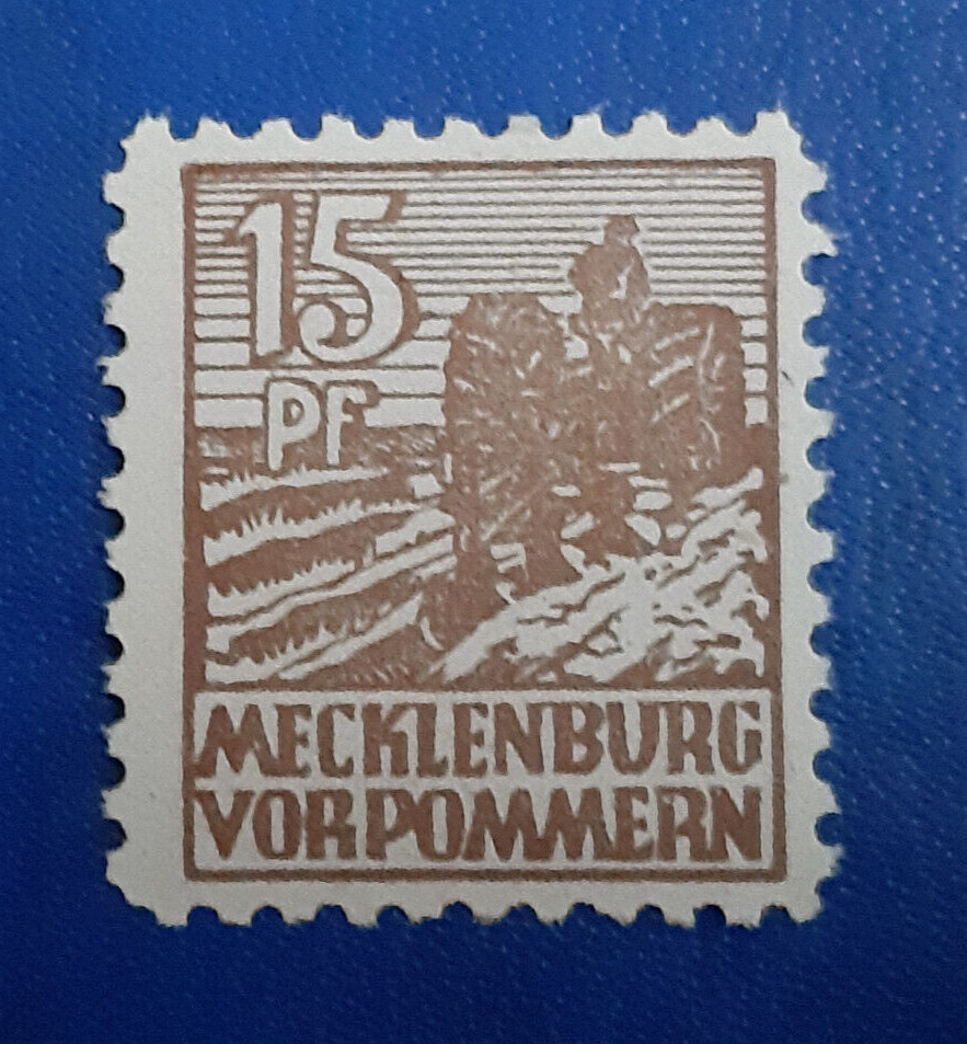 Germany Stamp Allied Occupation 15 Pfennig 1946 SBZ Mi. Nr. 37 a (20850)