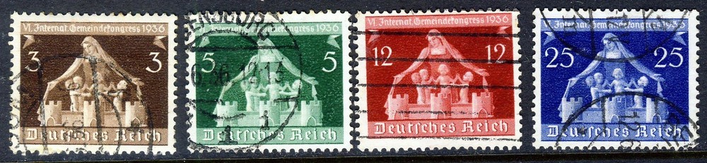 GERMANY 1936 Sixth International Local Government Congress SG 614 to SG 617 VFU