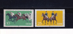 DDR MNH ** 2449-50 SC 2035-6 Horse Breeding