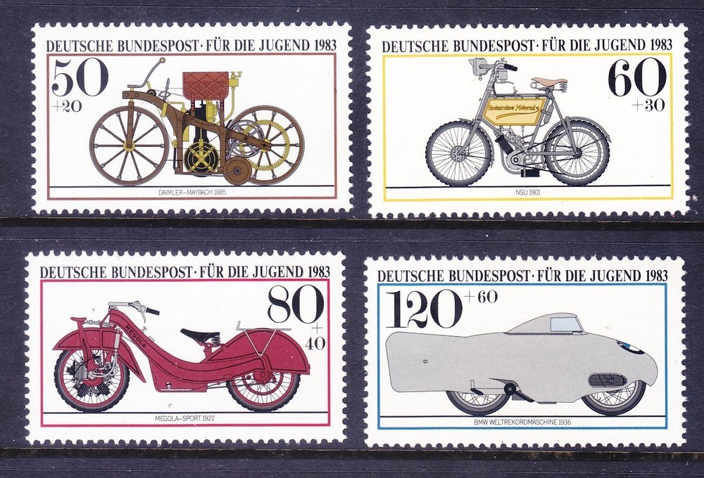 Germany B594-97 MNH 1982 Antique Cars Full Set of 4 Very Fine