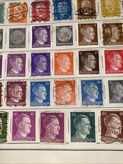 GERMANY ~several (100) German Stamps ~ c.1920’s Full Page 2 Side
