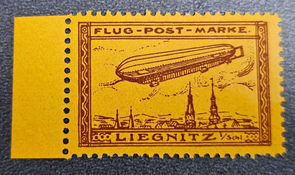 Stamp Germany Reich Flugpostmarke Liegnitz Zeppelin Mi. Nr. 11 [🇩🇪39537-3]