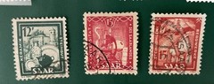 10 Saar Stamps From The 1950s: 1 MNH , 3 MH, 6 Cancelled
