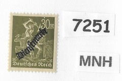 #7251 MNH Stamp Sc 023 Overprint surcharge Weimar Republic Germany 1923