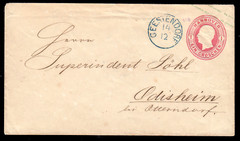 Hanover U 8 II, 1 Gr.ganzsachenumschlag From Gestendorf 14/12 Nach Odisheim