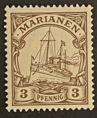 Travelstamps: GERMANY MARIANEN STAMPS WW1 Stamps Kaiser’s Yacht MOGH UnWmk