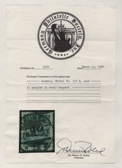 GERMANY 1927 50 MILLIARDEN INFLATION STAMP USED RATE IN USE FOR 5 DAYS ONLY