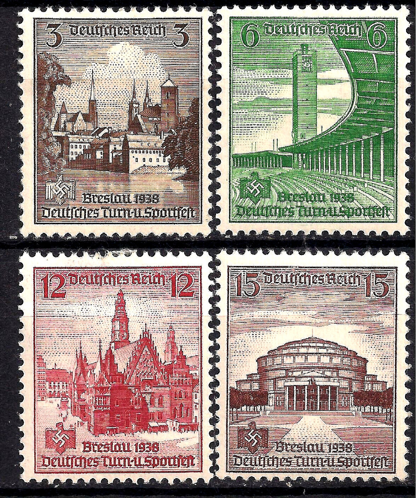 Germany Third Reich Mi# 665-668 MH *