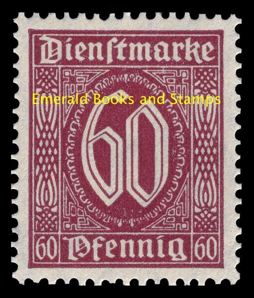 EBS Germany 1921 – Official Stamps – Michel Dienst 66 MH*