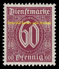 EBS Germany 1921 – Official Stamps – Michel Dienst 66 MH*
