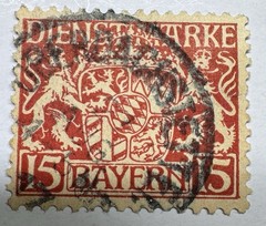 38 Bavaria Bayern Used Stamp Lot Coat Arms Ludwig München Cancel 1890s-1920s
