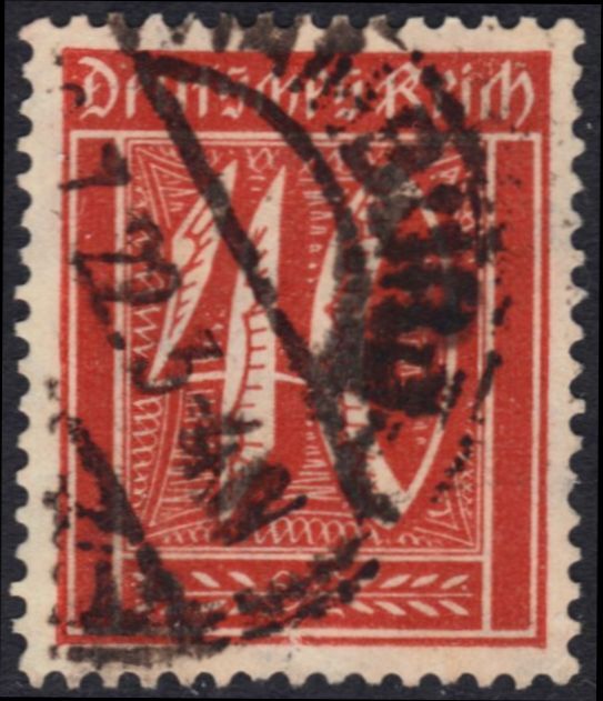 GERMANY 166 – Numeral of Value „1922 Red Orange“ (pc13362)