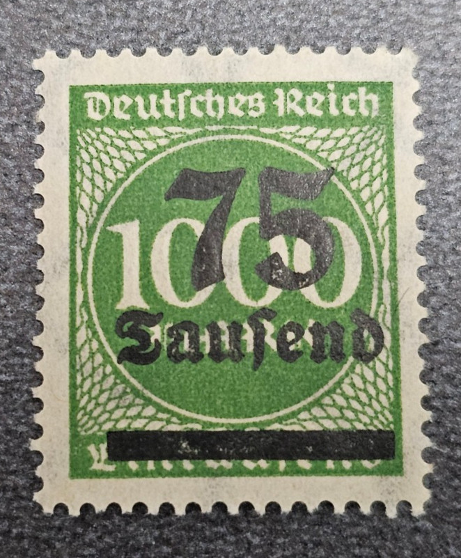 Stamp Germany Reich FREIMARKE 75 000 Mark 1923 Mi. Nr. 288 [🇩🇪39275]