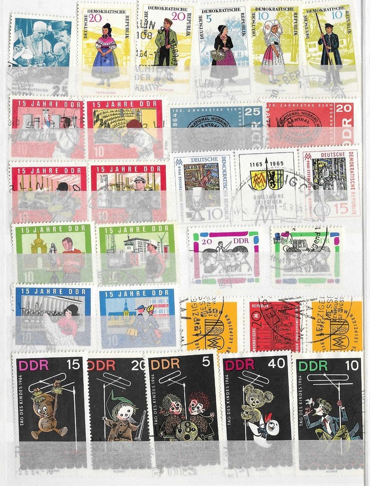 DDR Set 1964#260501 (U, see scan) 25 stamps. High quality, low price!