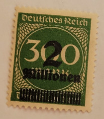 GERMANY ~ Deutrches Reich ~ 2 Saufend/300 Mark ~ Cancelled/Posted ~ c.1923 -01
