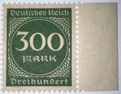 Travelstamps: 1923 Germany Stamp Deutsches Reich Mi#270, Mint OG NH 300 Mark