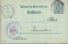 Germany 1907 – Royal District Geomotor Office – Ludwigsburg – PPC – F67080