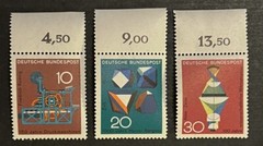 Travelstamps: Germany Stamps Scott #978-980 Progress in Science & Technology MNH