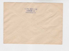 spremberg 1946 set of ten local stamps on Reg.cover to hamburg.rare! o1334