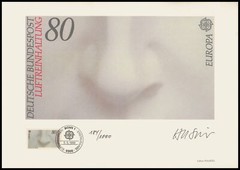 ART-EDITION 1986 GERMANY 1279 EUROPA CEPT ART MICHELANGELO HAND-SIGNED !!