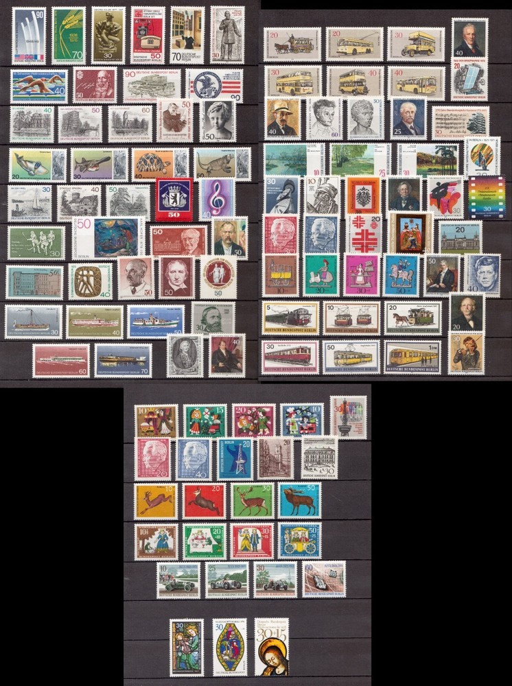 USA0052) Germany Berlin MNH 70 complete sets / issues, 3 pictures