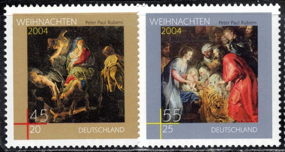 2004 Germany Christmas Rubens Paintings MNH