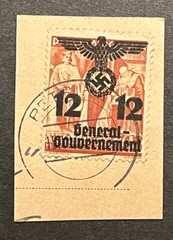 Travelstamps:Germany WWII Propaganda Stamp Poland Occupation Gen Gov’t 12gr