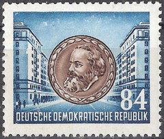 German Democratic Republic 1953 Karl Marx High Value MNH (SC# 204)