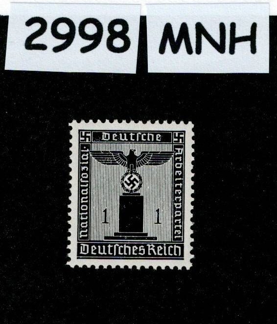 MNH stamp Sc S1 1938 PF01 issue Official Third Reich era Germany #2998