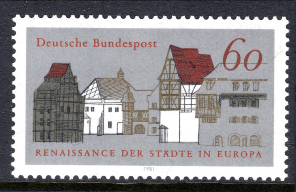 BRD FRG #Mi1084 MNH 1981 Old Town Houses [1343 YT916 SG1948]