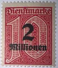 Travelstamps: 1923 Germany Stamps Sc# O38 Overprint Official Post , Mint Og Nh