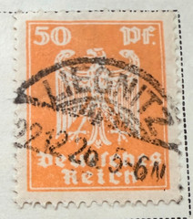 Germany Lot of 19 Stamps – 1924-28 (Scott Catalog 330-349) – RARE ITEMS in LOT!