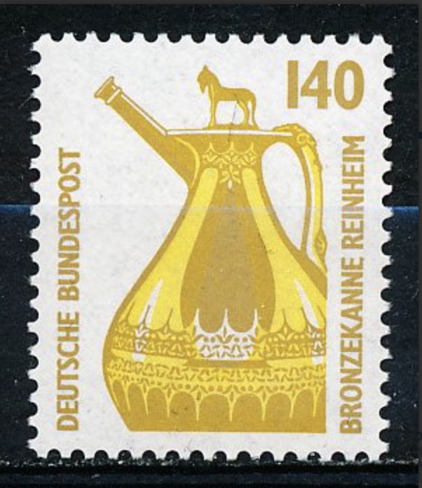 BRD FRG #Mi1401Au MNH 1989 Bronze Flagon Reinheim [1532 YT1233 SG2215]