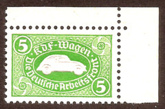 1938 Nazi Germany embossed VW Volkswagen Third 3rd Reich savings stamp MNH RARE