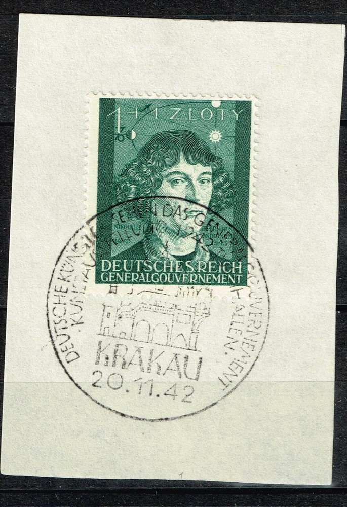 Germany WW2 Third Reich Copernicus Krakau Postmark 1942