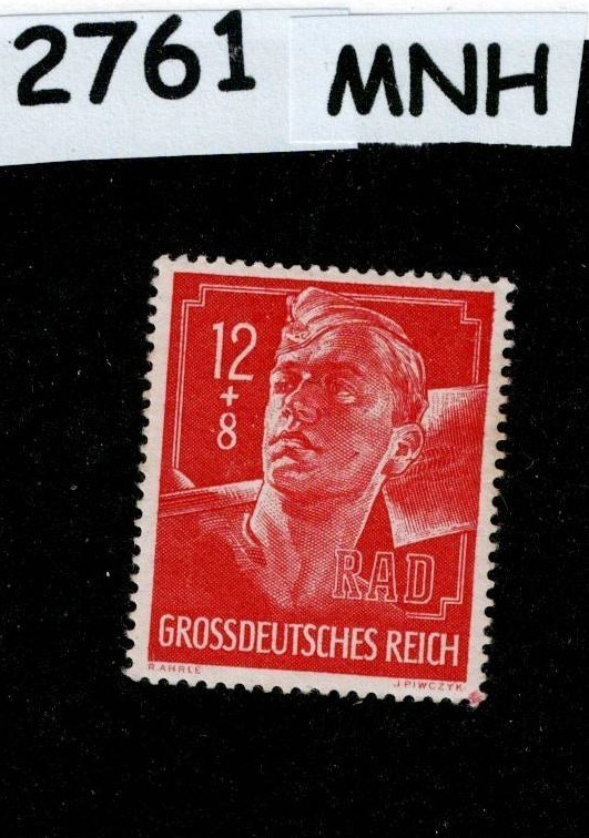 MNH Stamp B282 PF12+08 Hitler Youth / Germany / Third Reich era / 1944 #2761