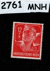 MNH Stamp B282 PF12+08 Hitler Youth / Germany / Third Reich era / 1944 #2761