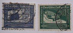 Travelstamps: Germany Stamps Scott #C59-C60 Airmail Used Ng