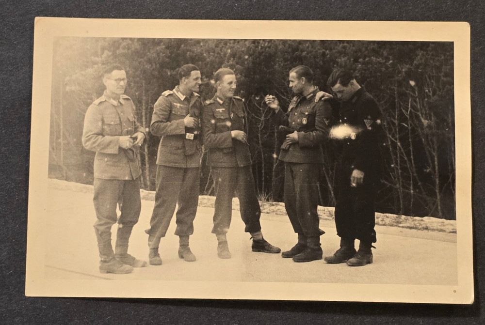 HIGH SEAS FLEET BADGES WW2 German Wehrmacht & Kriegsmarine Photo Postcard RPPC