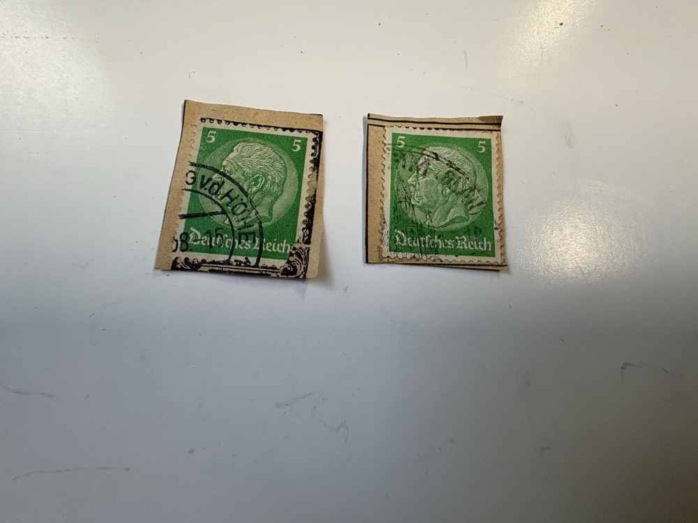 5 Pfen German Deutches Reich Postage Stamps 1936 Von Hindenburg Choice Of