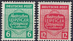 Soviet Occupation – 1945 – Leipzig Fair Mi 124-125 MNH **