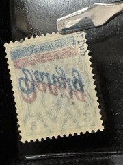 1920 Danzig 2pf MNH Double Overprint Red & Blue Signed WMK Collectible Stamp