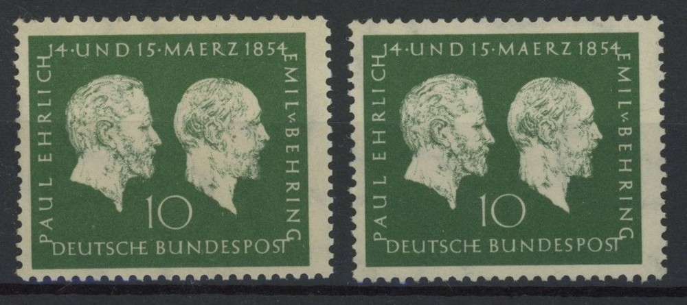 Germany 1954 : 2x Good Very Fine MNH Stamp