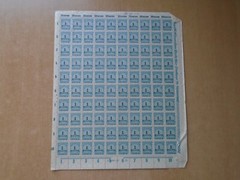 Germany – SG316 1M DM greenish blue 1923. 10 x complete sheets of 100 stamps.