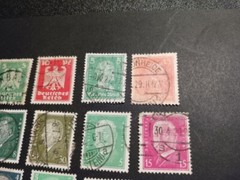 Germany Stamps – 25 stamps -1920’s and 30’s – hinged – used -nice lot