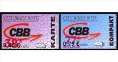 City Brief Bote: MiNr. 7 – 8, „CBB-Logo, Aushilfsausgabe“, Set, Postfrisch